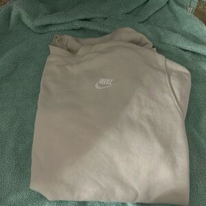 Large cream Nike hoodie